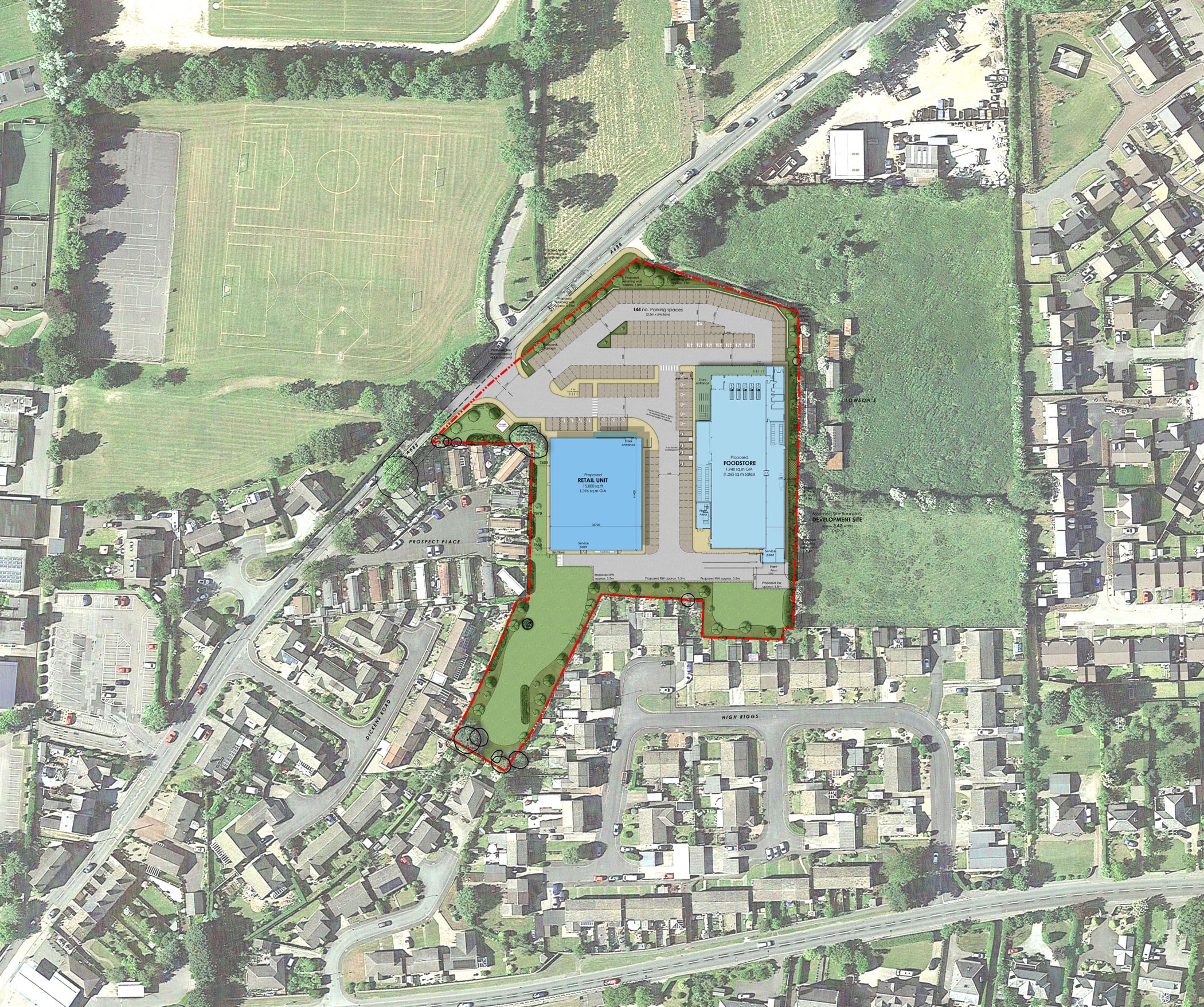 Barnard Castle Shopping Centre Siteplan