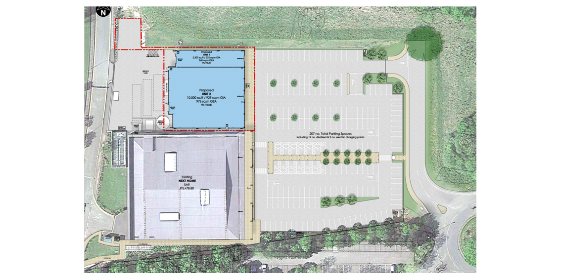 Handforth Dean Shopping Park, Phase 1B - Plan